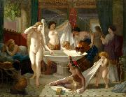 Henri-Pierre Picou Young women bathing oil on canvas